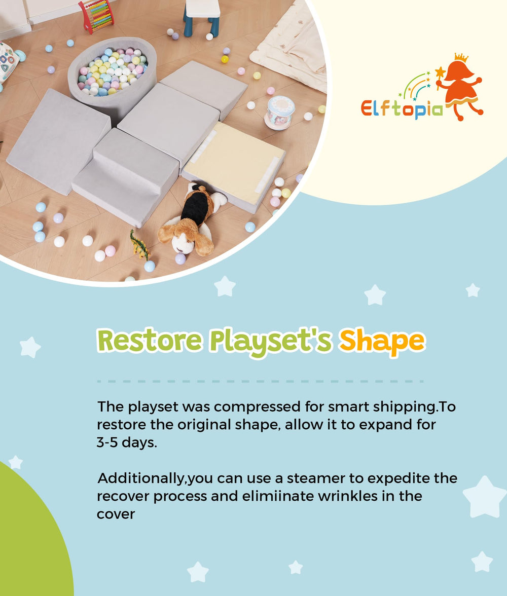 Elftopia ball pit not included note allows flexible ball choices