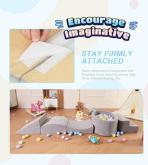 Elftopia triangle wedge enables versatile configurations to spark indoor motor skills and creative use