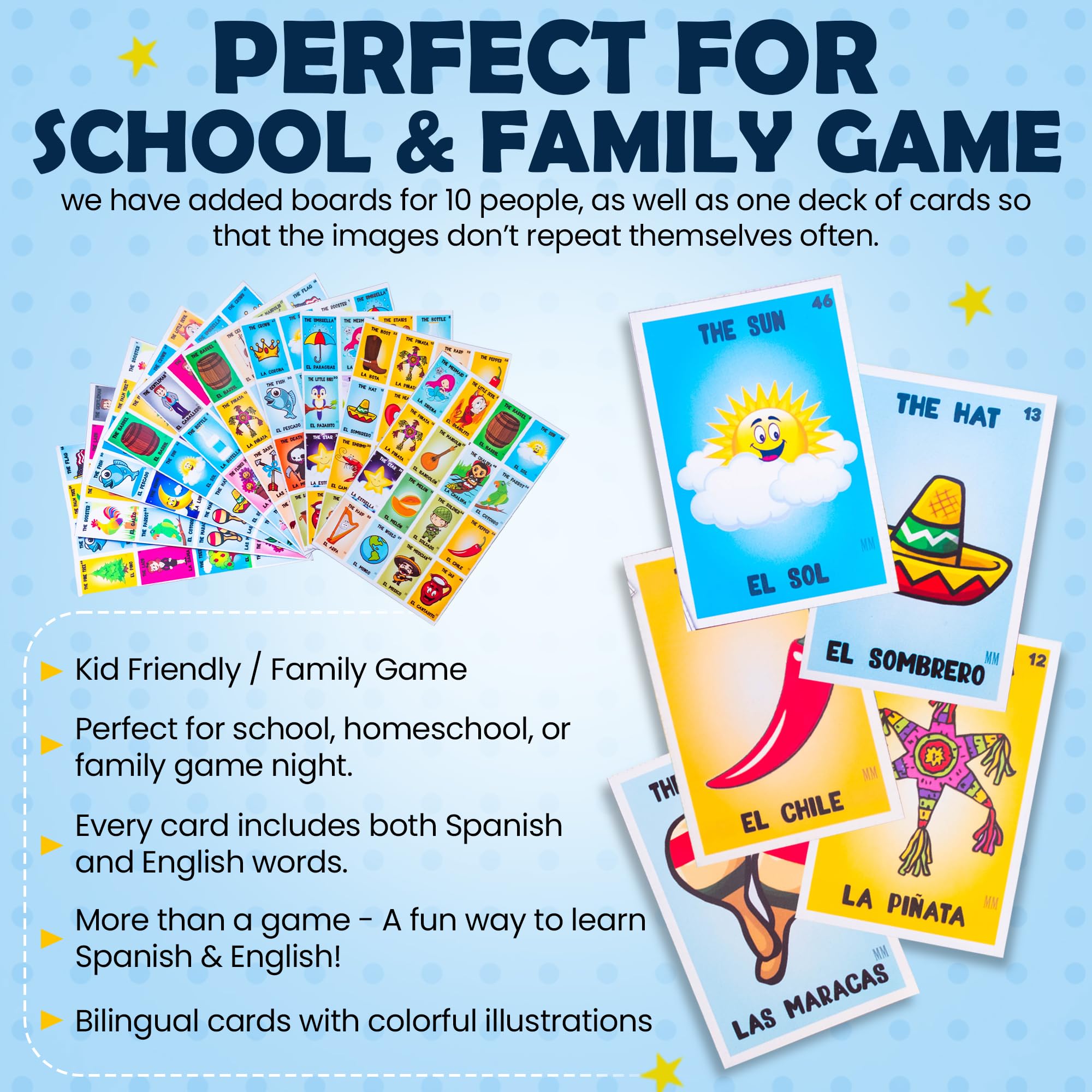 ELIASM Loteria family game boosts social time and laughter.