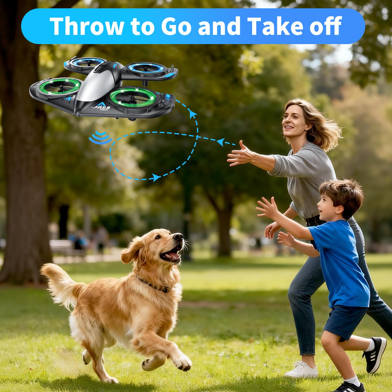 Elinoover RC drone offers three speed modes for all skill levels.