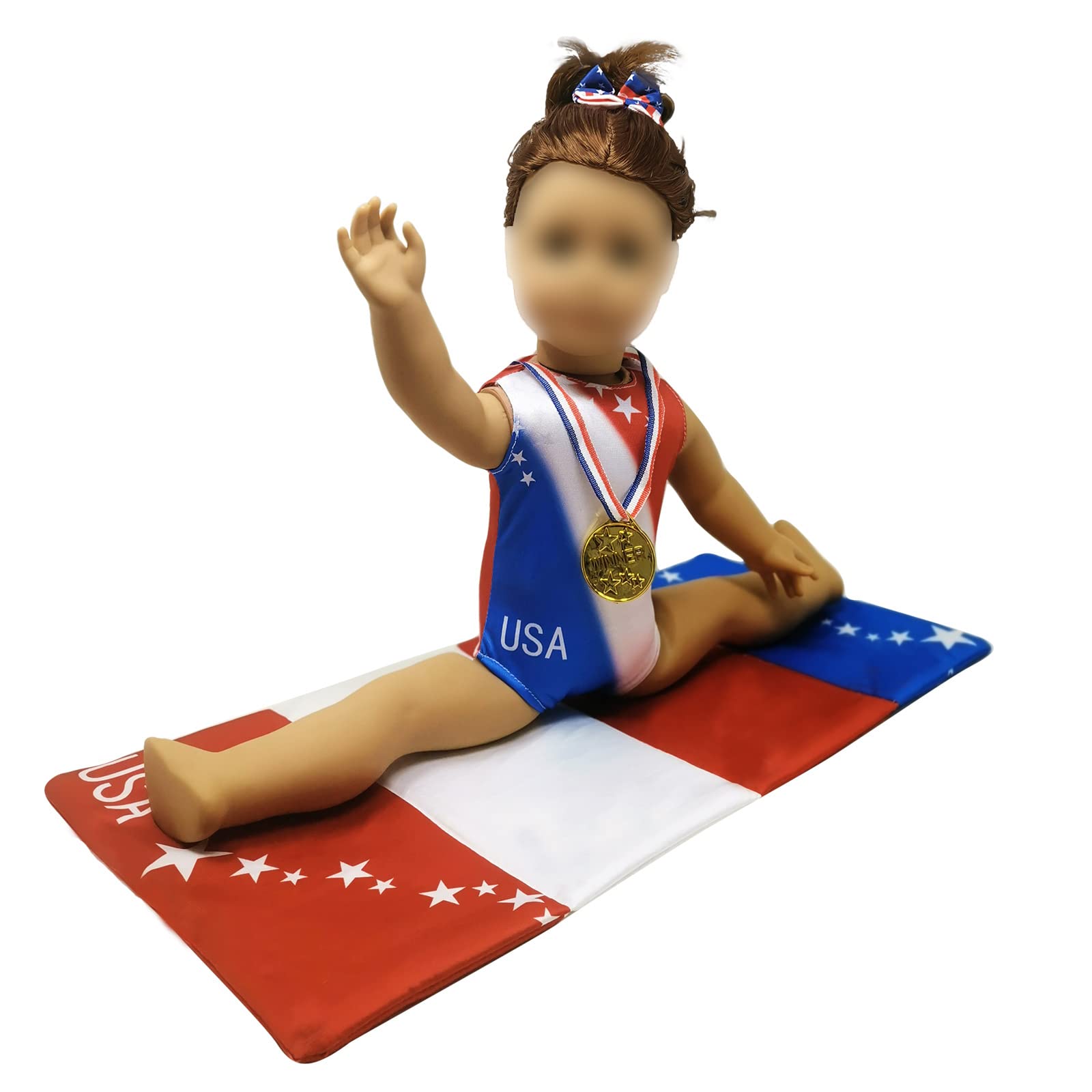 ELJRBCK Cushioned tumbling mat for soft landings during doll gymnastics