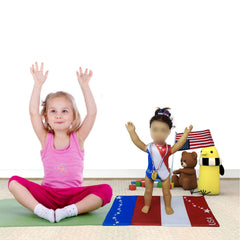 ELJRBCK USA flag accessory for patriotic dress-up with 18-inch dolls
