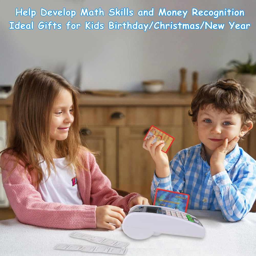 Pretend store scene with Ella Dream encouraging collaborative parent-child play.