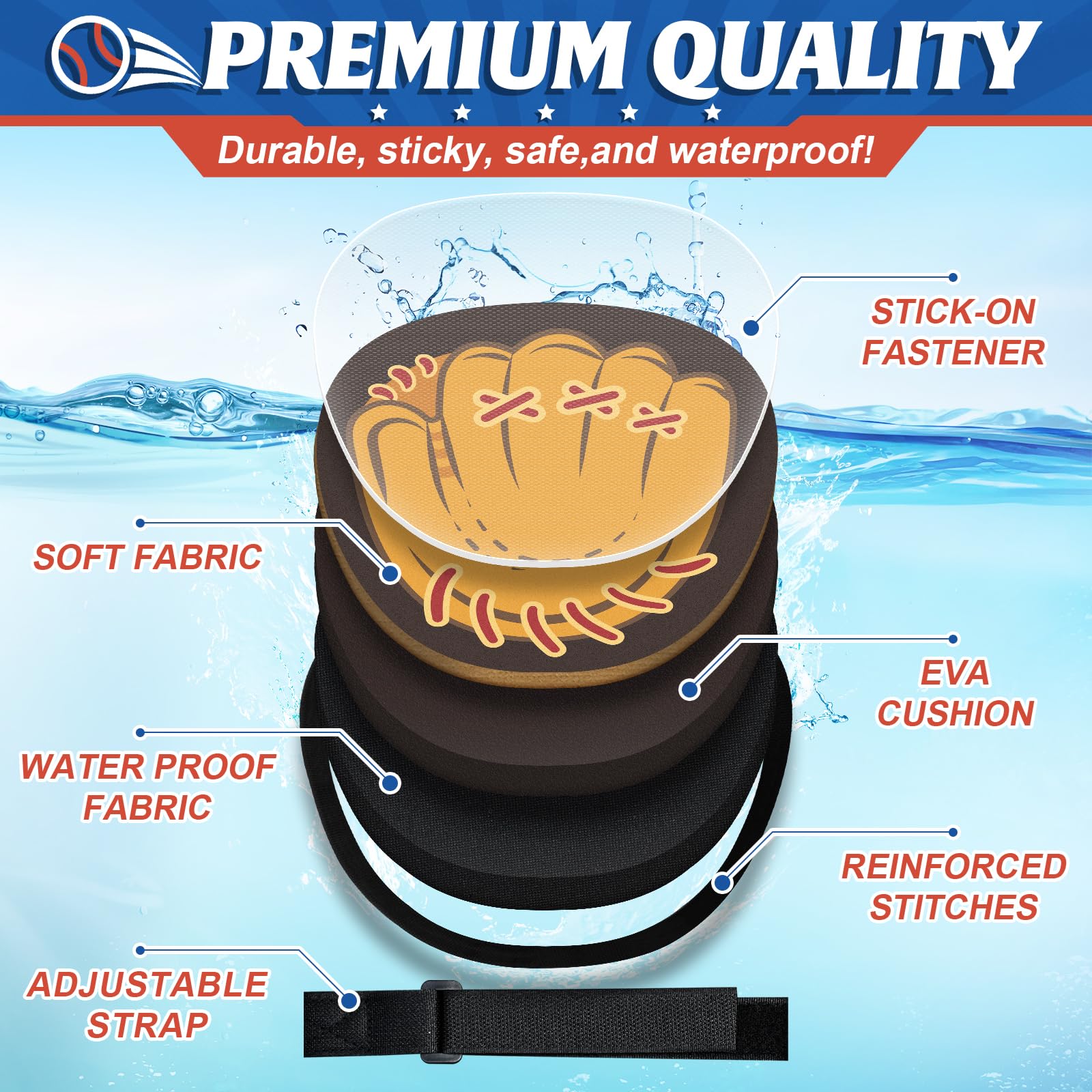 Ellinjan adjustable straps fit all ages for comfortable grip.