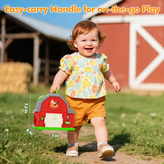 Ellinjan barn with flip-open roof for storage and on-the-go play.