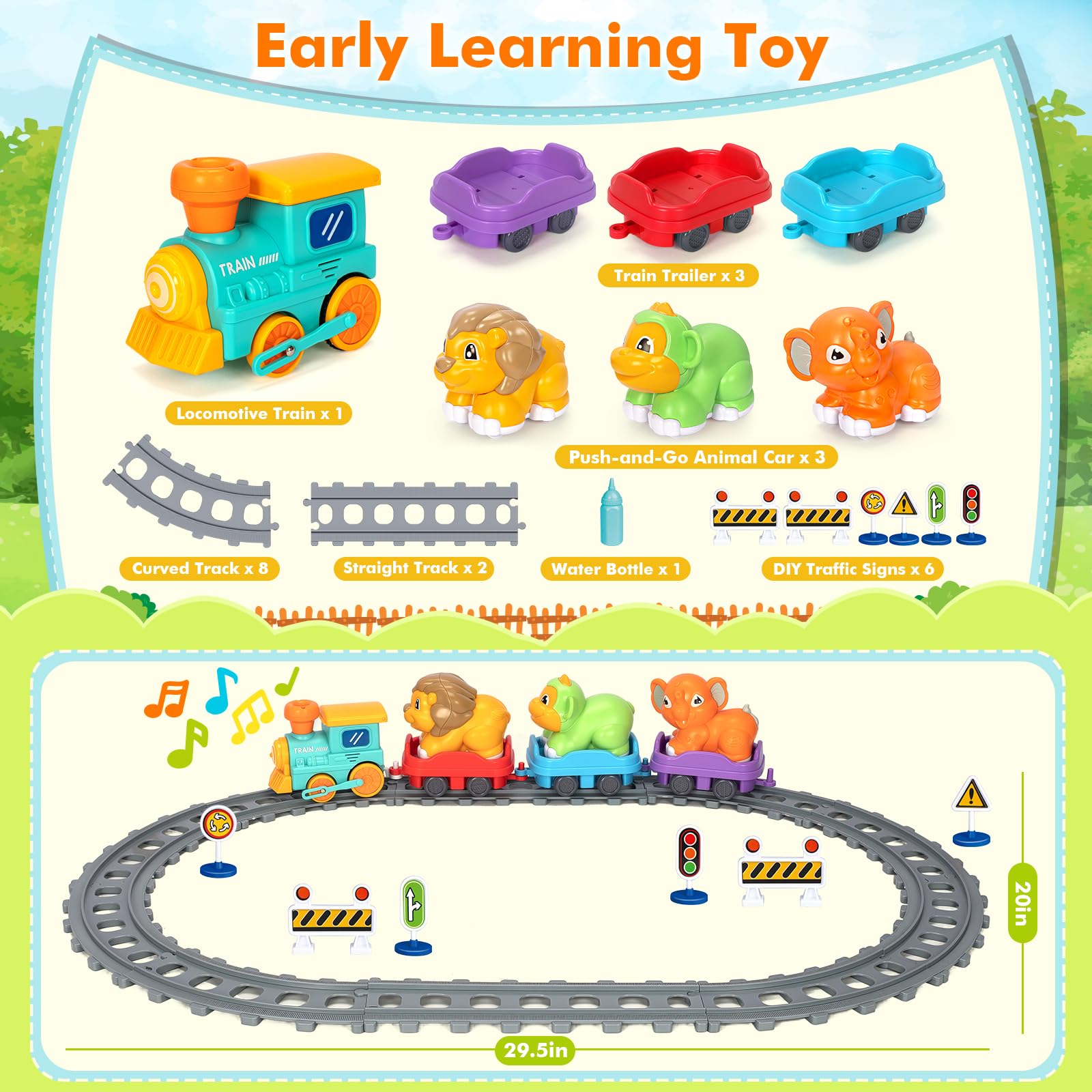 Ellinjan animal trailer cars spark imaginative storytelling