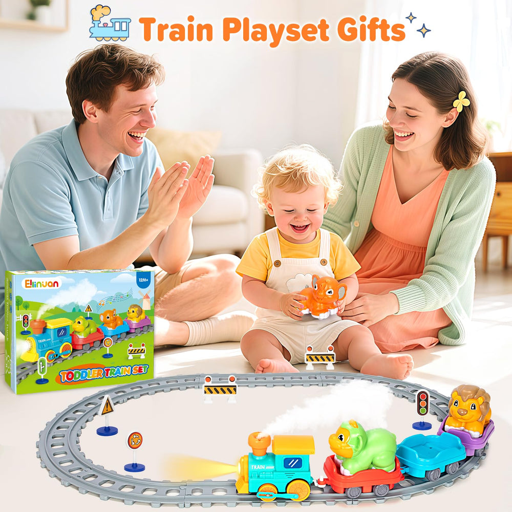 Ellinjan gift-ready train set under the Christmas tree