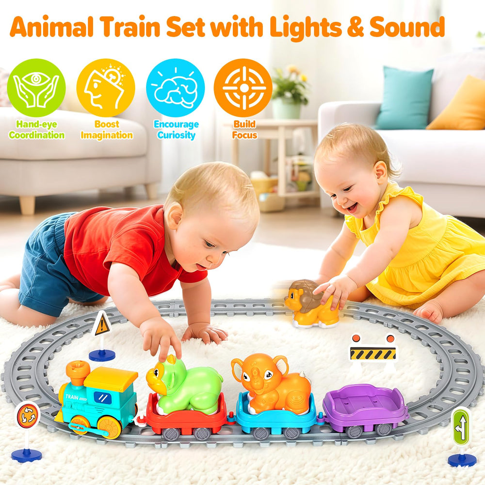 Ellinjan train lights and smoke enhance sensory play