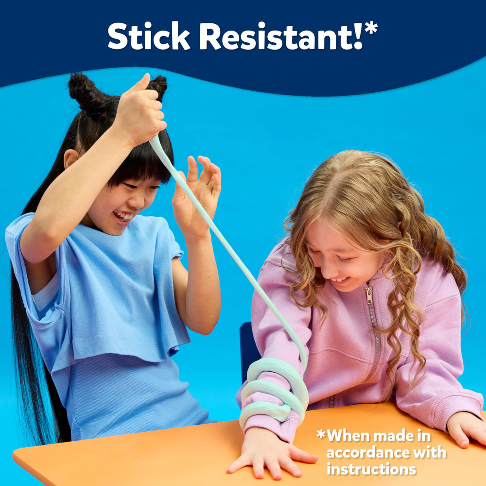 Elmer's Stretch 'N Create dough kit shows stretchy dough ready for poking and squeezing.