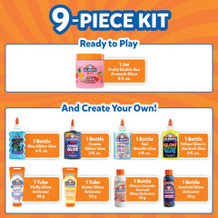 Elmer's All-Star Slime Kit cherry limeade scented activator for sensory play