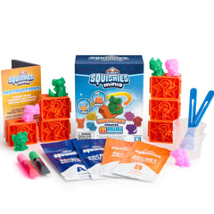 Elmer's Squishies mystery molds create tiny, colorful characters for creative play.