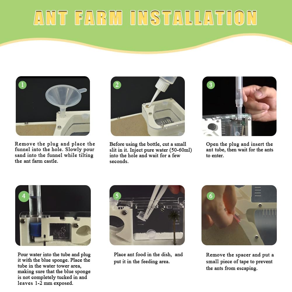 ELNMLHT Ant Farm educational science kit for home and classroom learning.