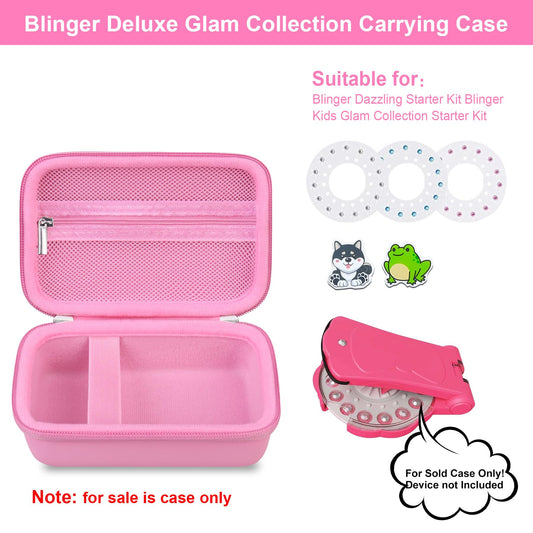 Elonbo case interior mesh pocket stores gems and small accessories neatly.