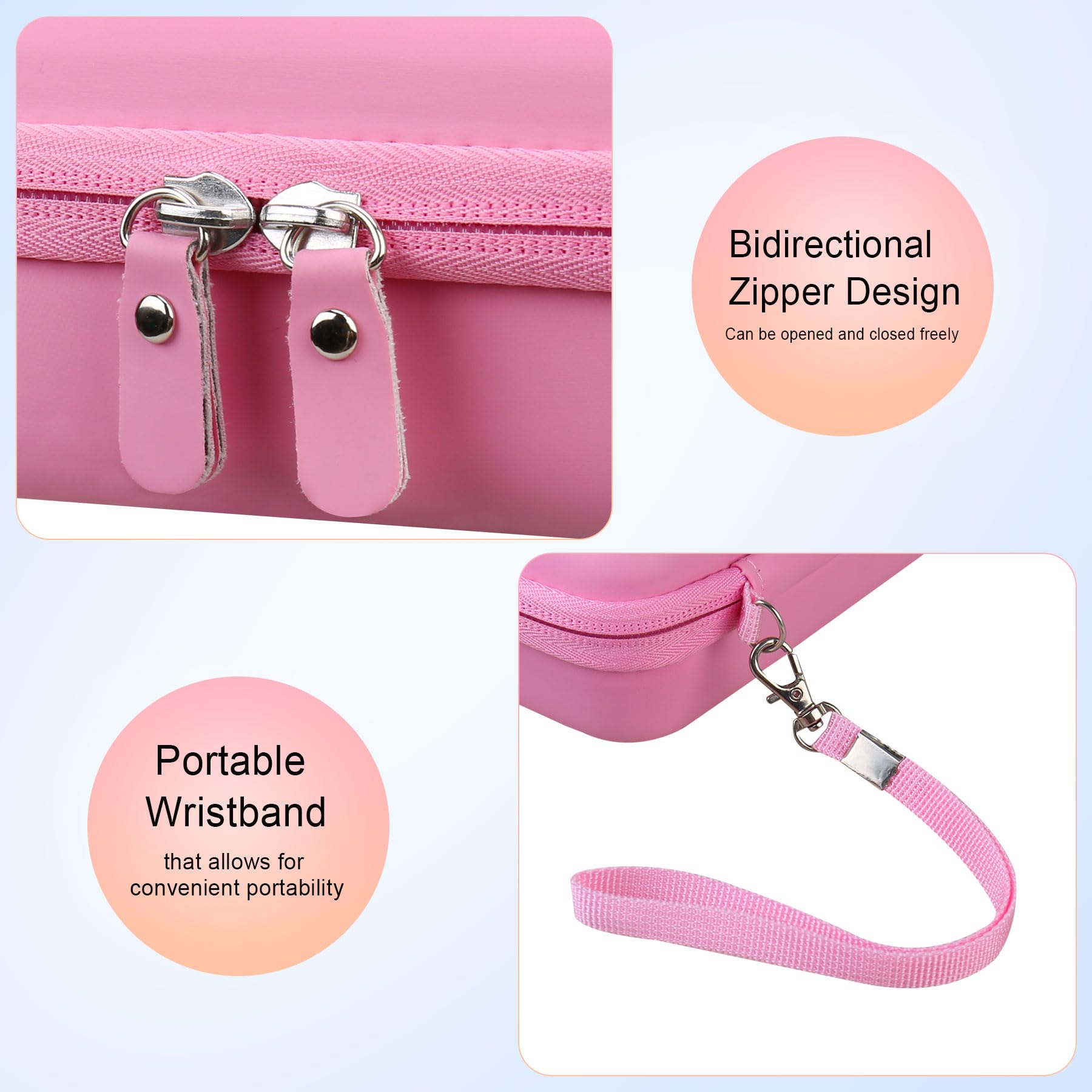 Durable PU leather with velvet lining protects Blinger accessories in the Elonbo case.