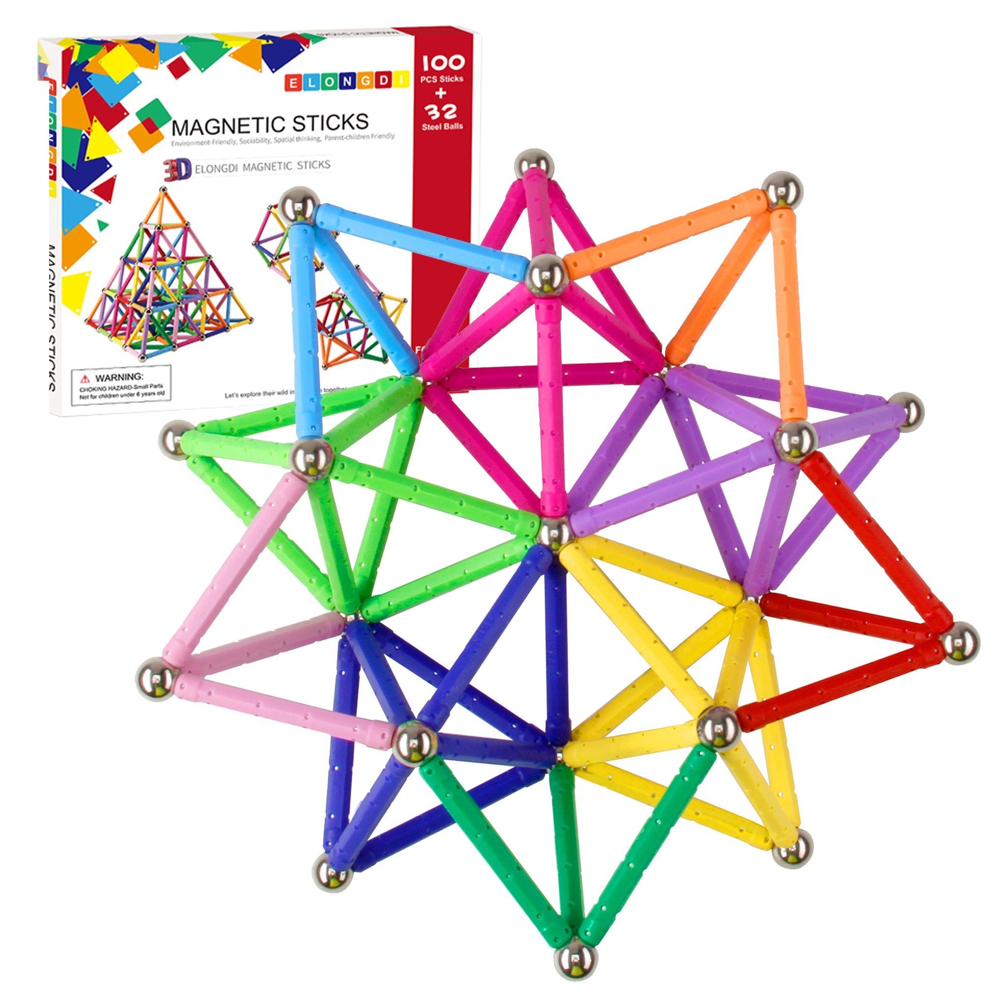 ELONGDI lengthen building sticks set displayed ready for modular STEM projects.