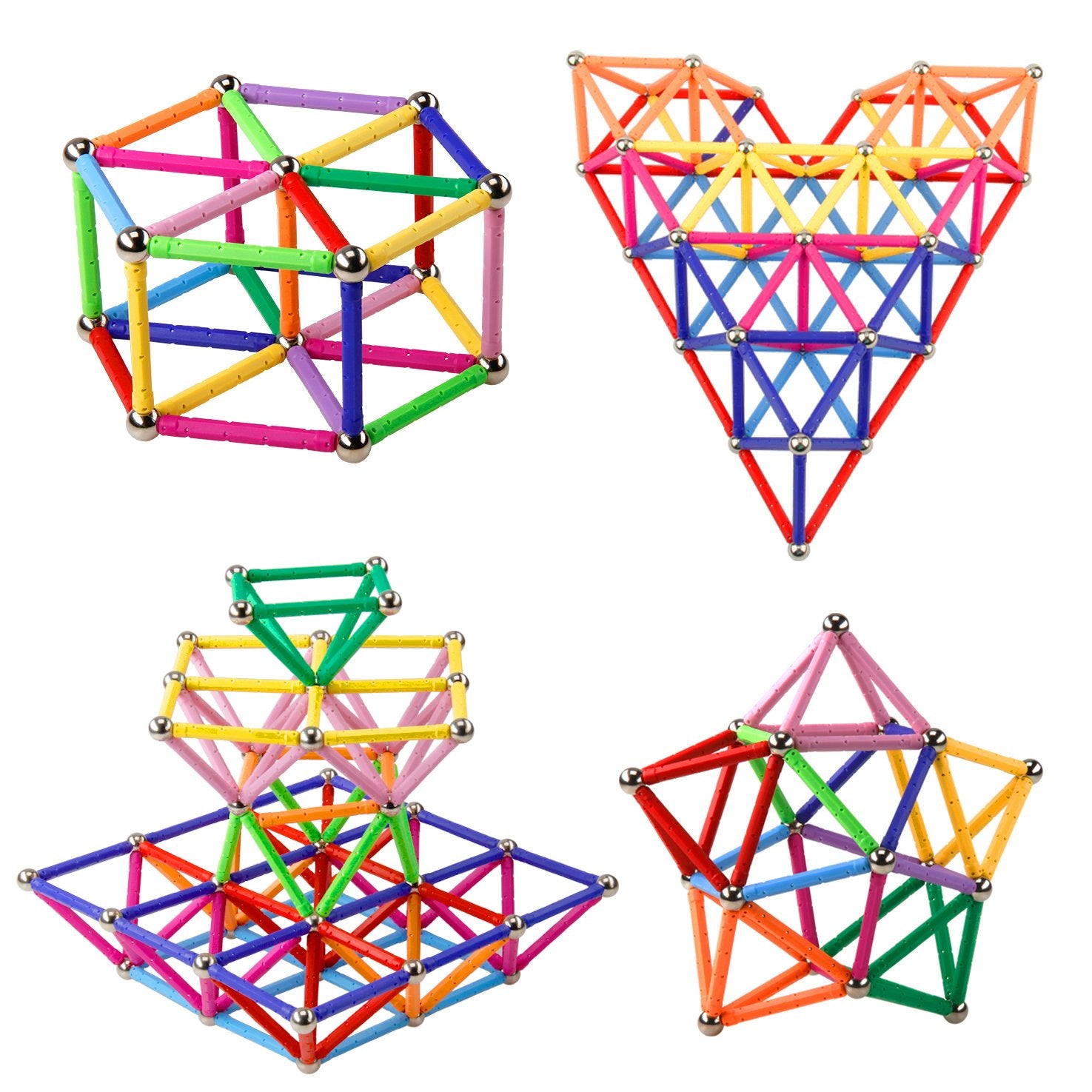 ELONGDI magnet stems close-up showing strong, safe connections for durable play.