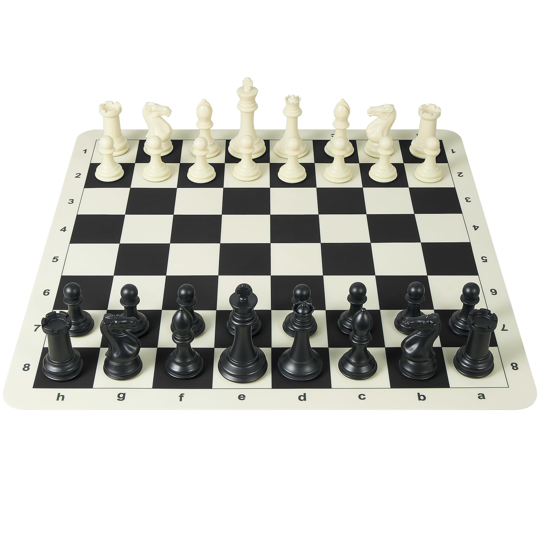 ELONGDI weighted Staunton pieces with solid tactile heft