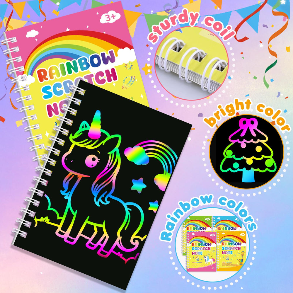 Elover gift bags accompany scratch books for easy gifting.