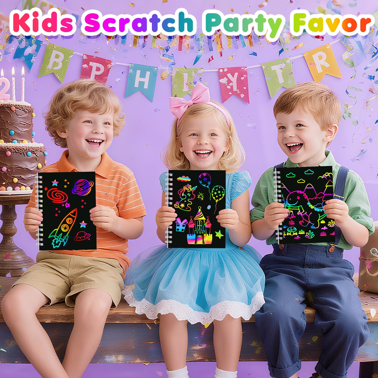 Elover compact scratch art books perfect for travel and quiet play.