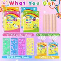 Elover scratch art stencil set guides kids' drawings during crafts.