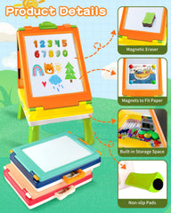 Elovien easel dry-erase markers set included for writing and drawing