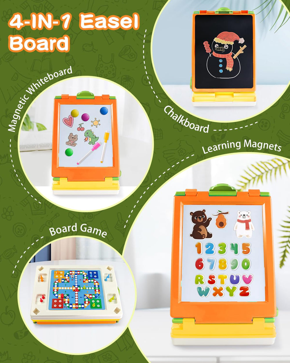 Elovien easel foldable tabletop design for easy storage