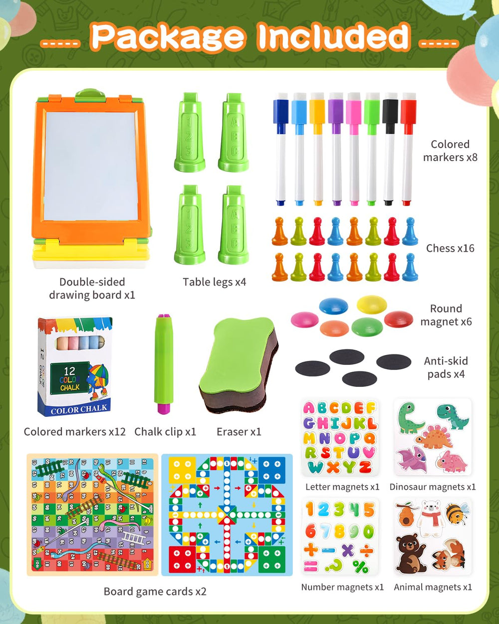 Elovien easel storage compartment keeps accessories organized