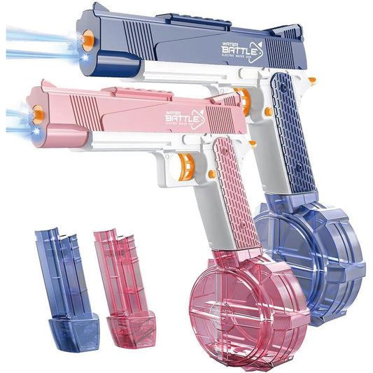 ELPSCGROO electric water gun blue front view for outdoor fun