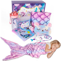 ELSEULAR mermaid gift box opened, a complete eight-piece set for imaginative play