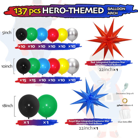 ELTNEGSA balloon-arch-midsection highlights color transitions for celebrations and stage setups.