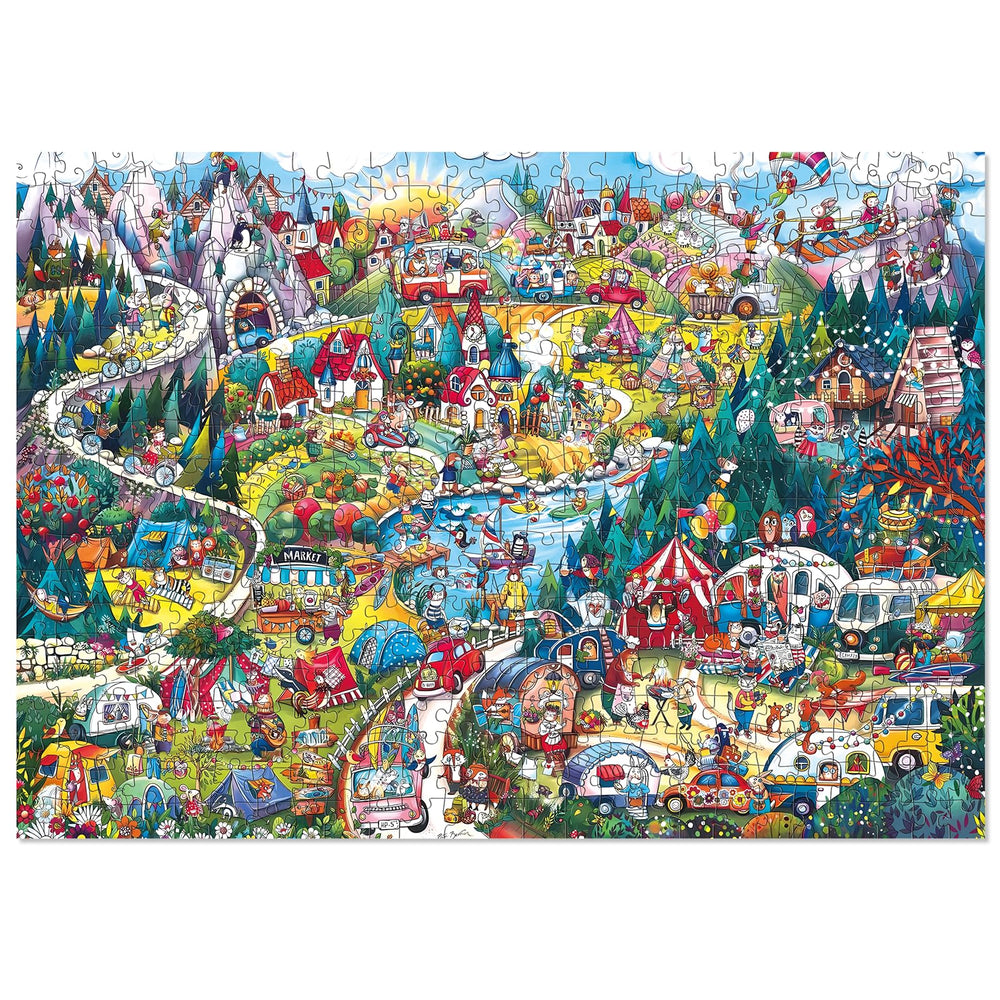 ELX Animal Paradise 500pc puzzle box front; vibrant artwork for display and relaxation