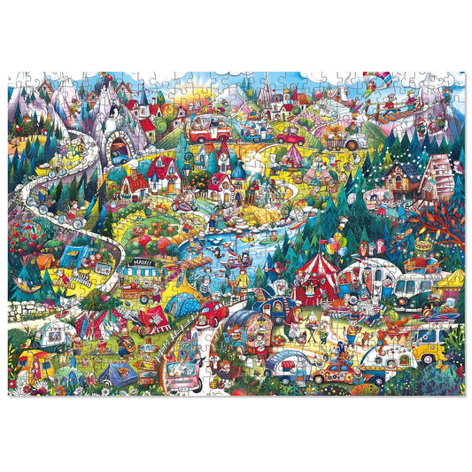ELX Animal Paradise 500pc puzzle box front; vibrant artwork for display and relaxation