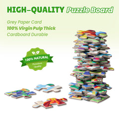 ELX floor puzzle in-use with kids assembling on the floor