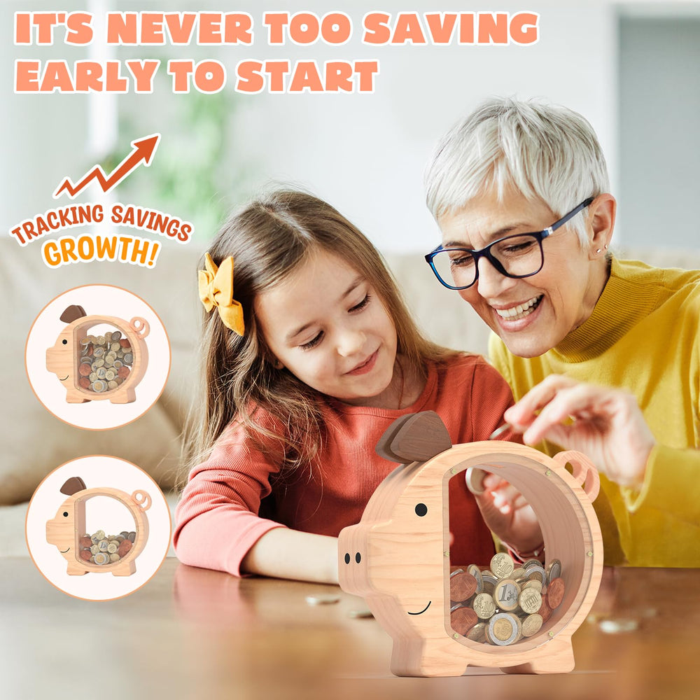 ELX gift-ready piggy bank with customization options