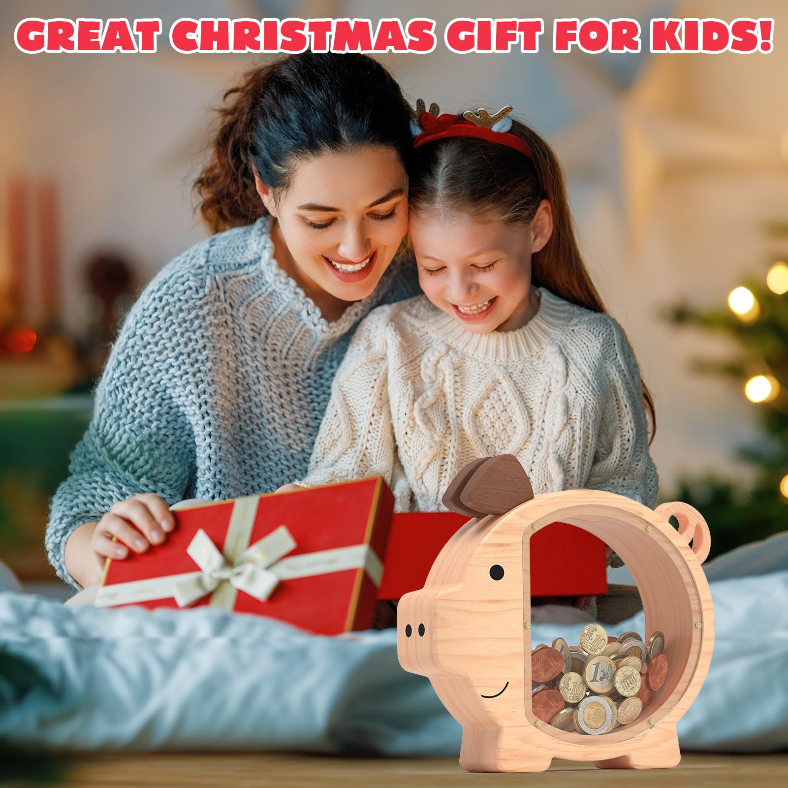 ELX wooden money bank doubles as kid-friendly room decor
