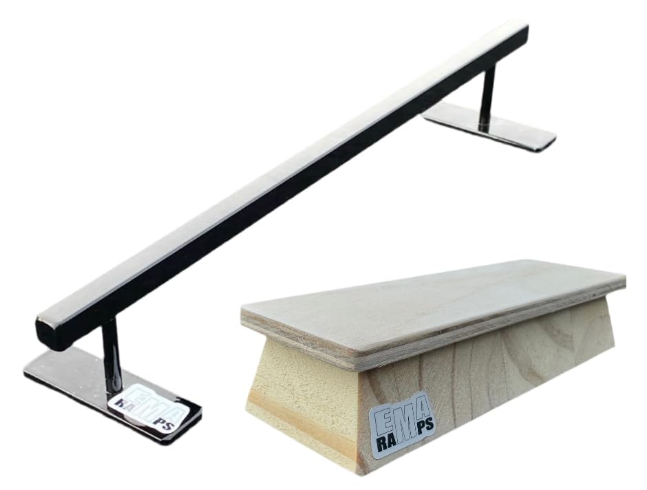EMA Ramps rail height 1-5 in supports diverse tricks.