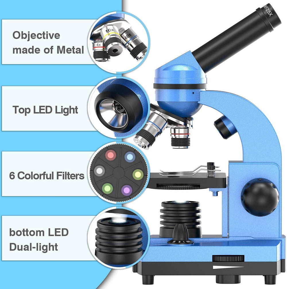 Emarth microscope showing dual illumination for opaque and translucent samples