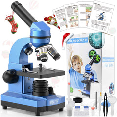 Emarth microscope with rotatable monocular head for easy sharing and viewing