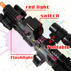 EMERBU Gel Splat Blaster manual semi-auto mode works without power.