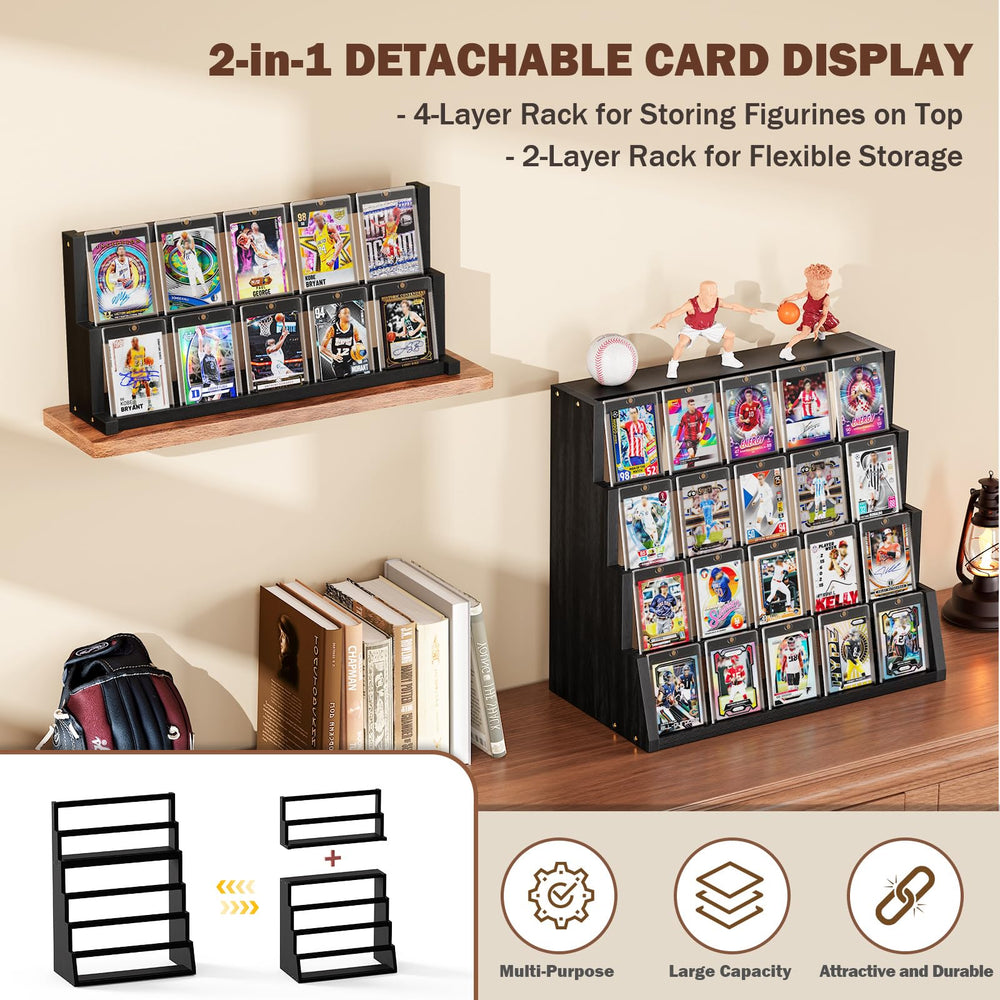 Emfogo deep slots prevent wobble and keep cards securely in place