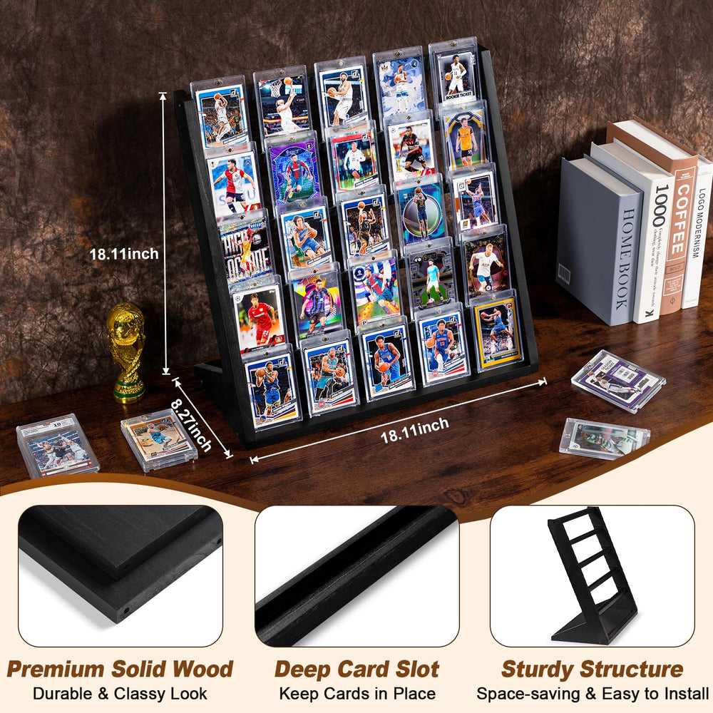 Emfogo stand showcases graded PSA/CSG/BGS/SGC cards in an organized layout.