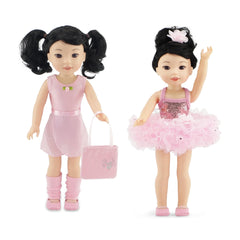 Emily Rose 14-inch doll ballet essentials collection shown for imaginative dress-up play