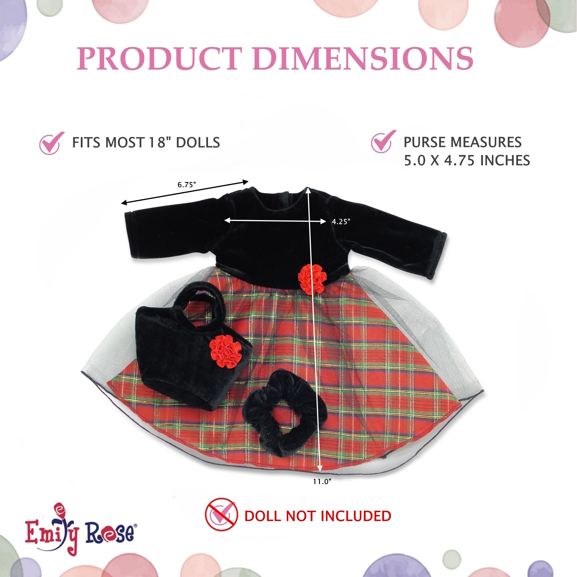 Emily Rose 18-inch doll full outfit on a doll for inspiring storytelling