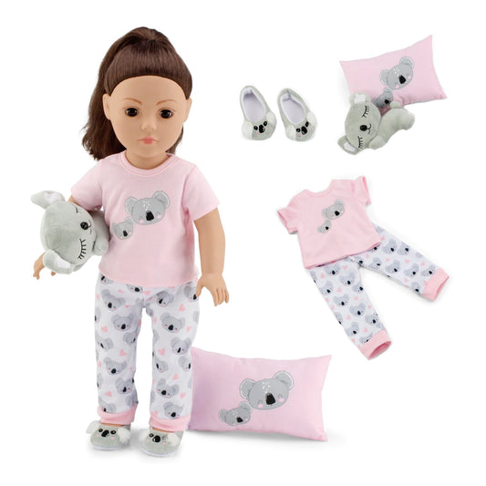 Emily Rose 18-inch doll PJ set for cozy bedtime play