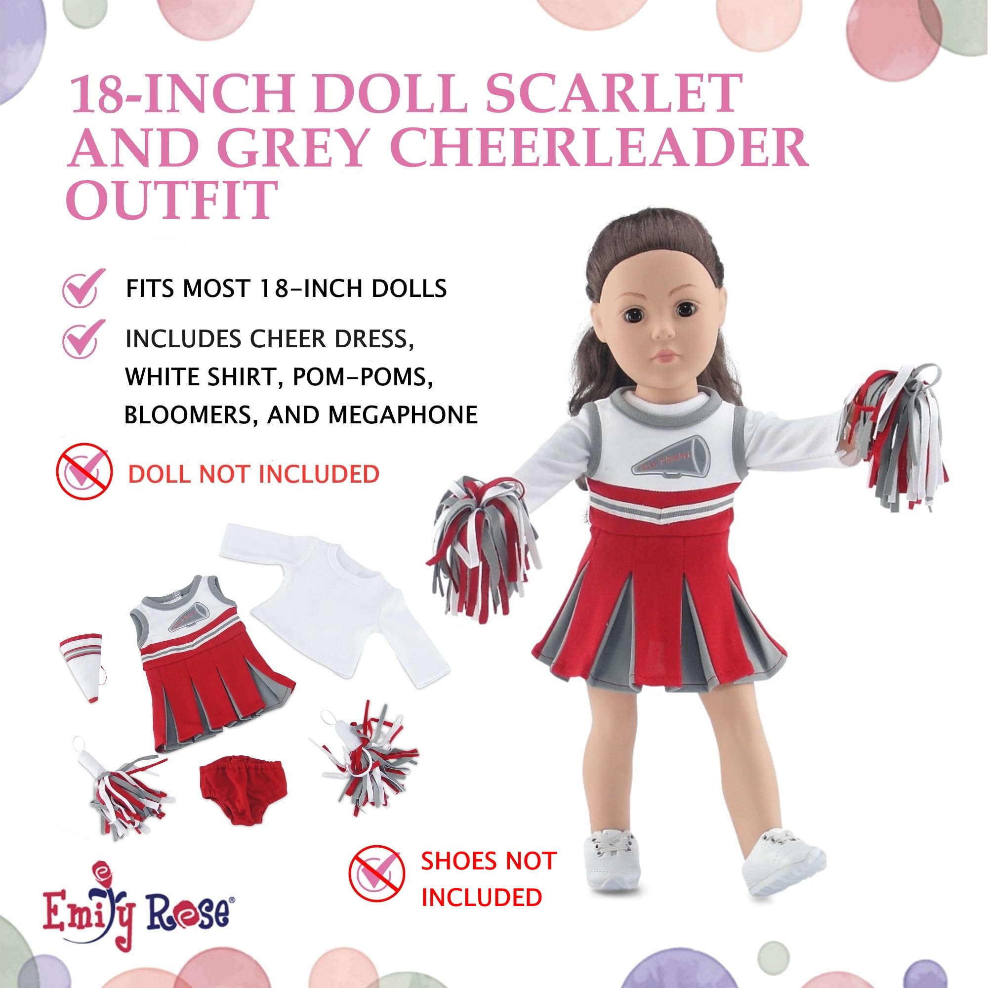 Emily Rose megaphone accessory for energetic pretend cheers