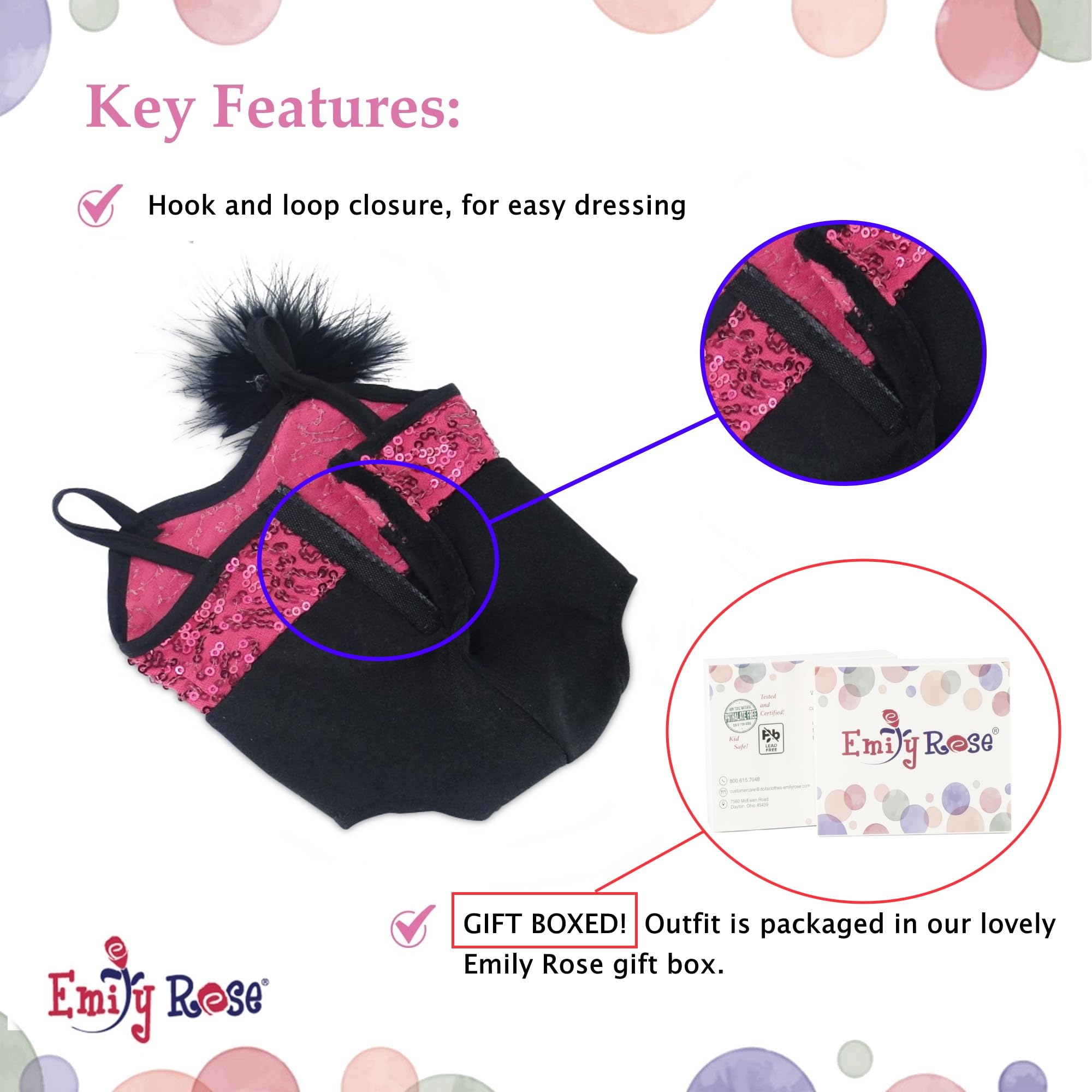 Emily Rose premium fabrics and durable stitching for lasting dress-up fun.