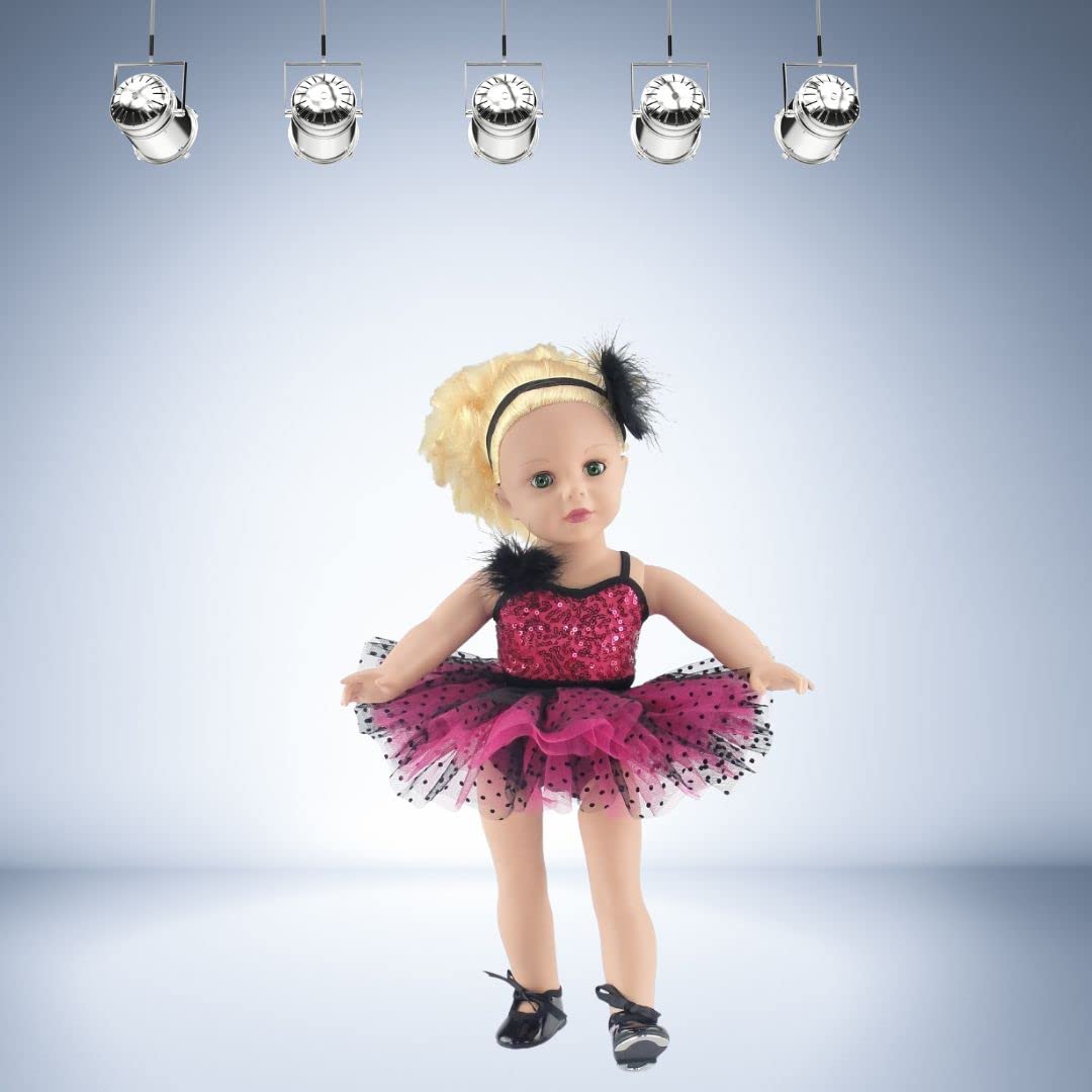 Emily Rose 18-inch doll ballet set gift box for easy giving.