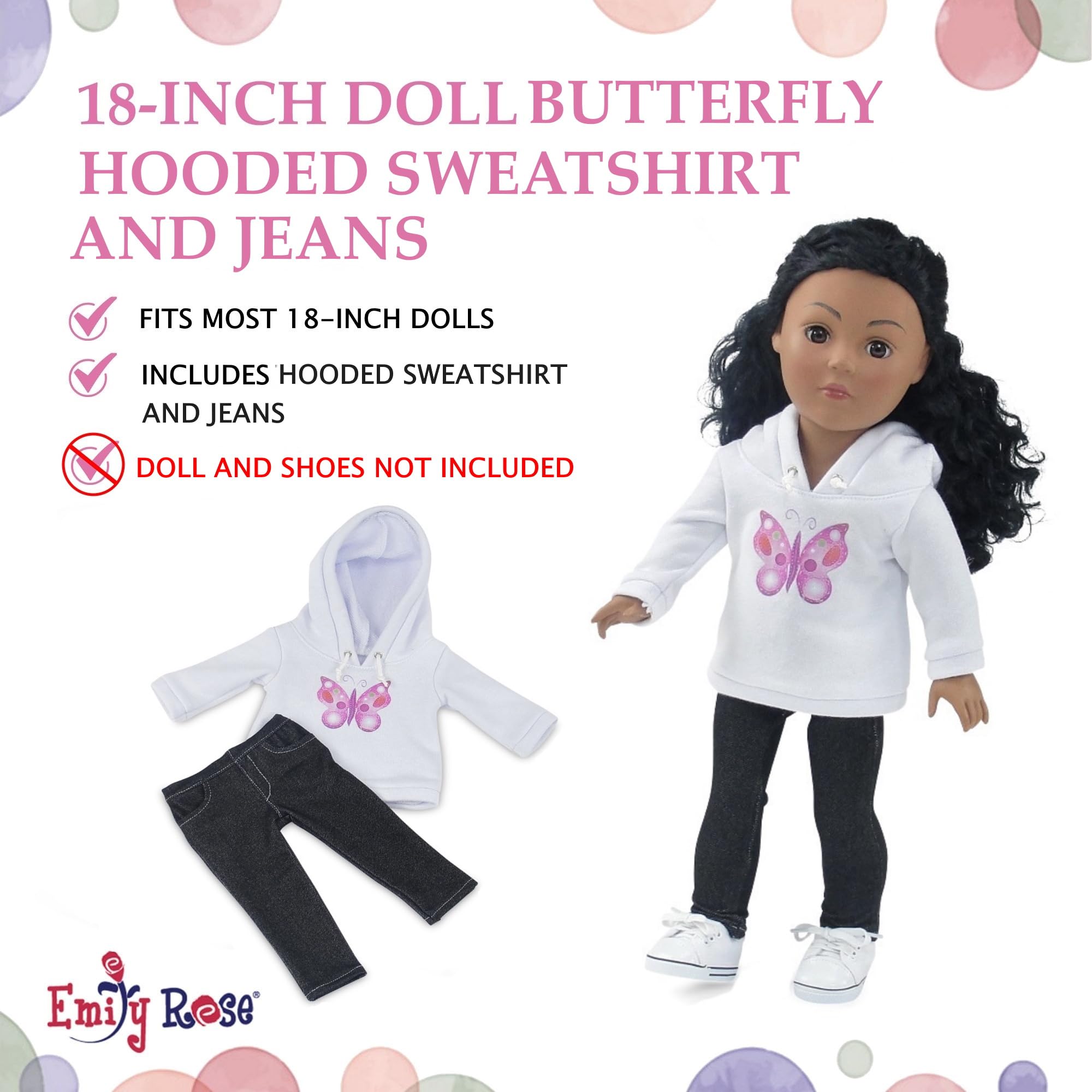Emily Rose gift-boxed outfit for 18-inch dolls ready to gift.