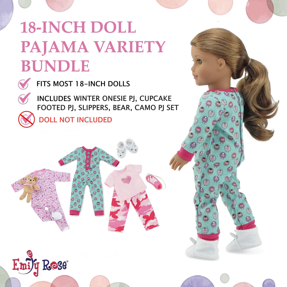 Emily Rose pink camo set with eye mask encourages playful night routines