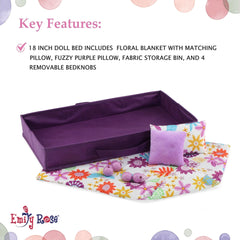 Emily Rose 4-piece bedding set with colorful fabrics.